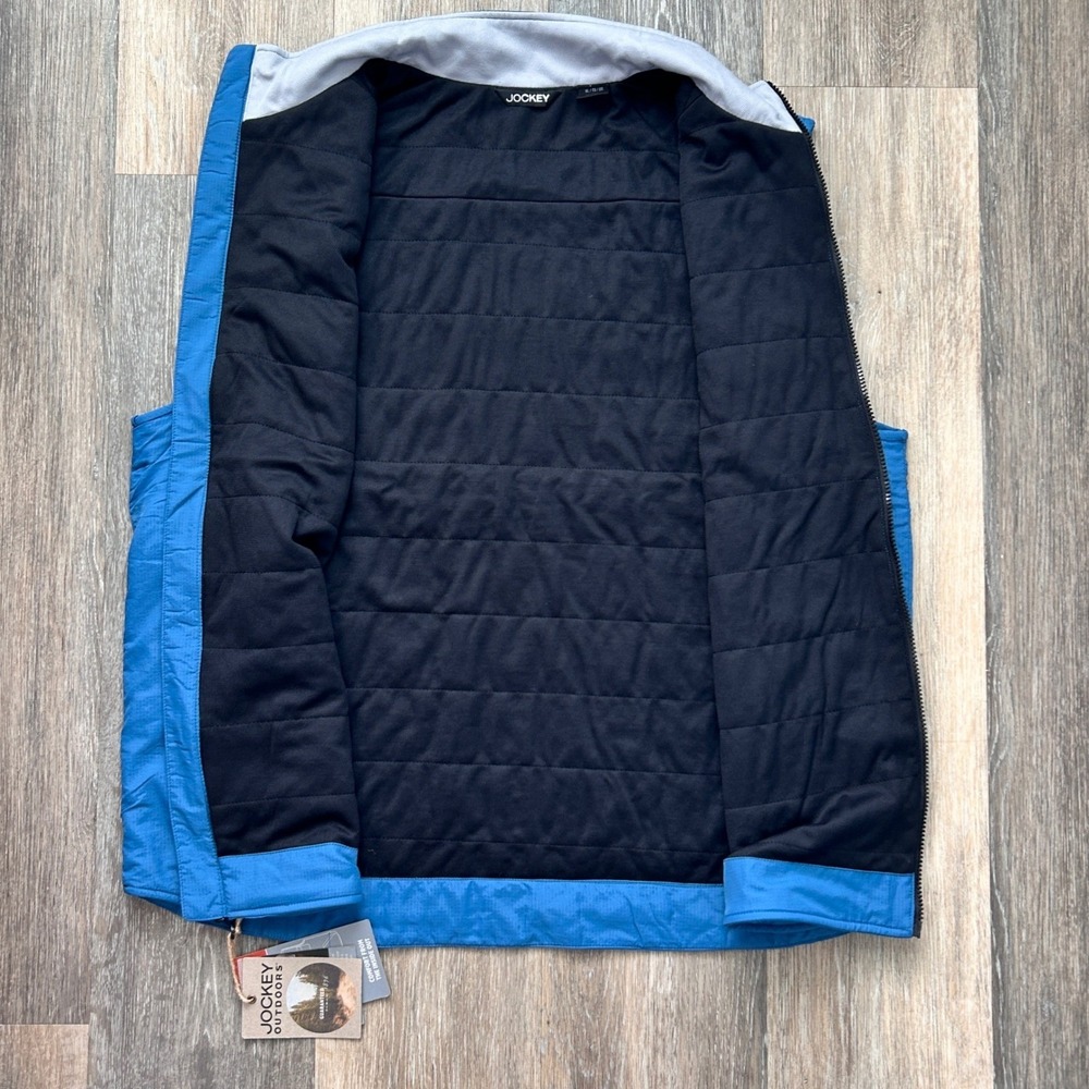 Jockey Outdoors Insulated Vest Mens XL Blue Water Repellent Gorpcore Utility - Picture 9 of 11
